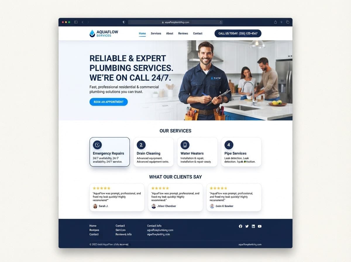 Summit Plumbing Co. website screenshot